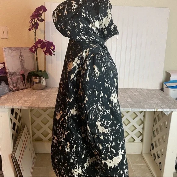 Moncler colliers reversible solid/printed puffer coat jacket hooded authentic - Picture 8 of 16